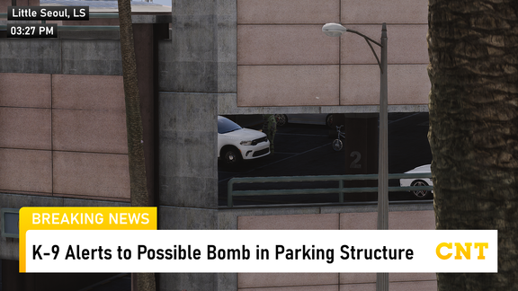 [CNT] K-9 Alerts to Possible Bomb in Parking Structure