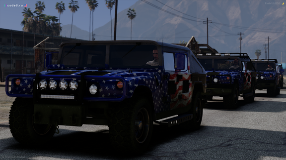 250 years of freedom, rolling on San Andreas asphalt